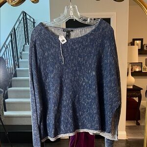 Eileen Fisher Indigo Knit Top